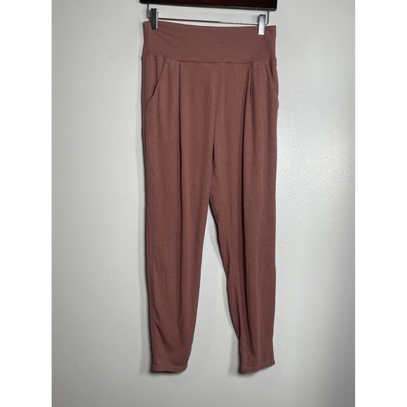 VUORI Lux At Ease Harem Pant Size XS Heathered Brown Tapered Casual Lounge Basic - Picture 2 of 13